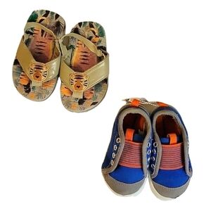 2 Pair Kid's Unisex Summer Sandal - Sneaker Shoe Bundle